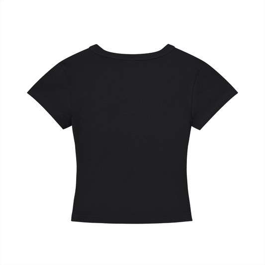 KEEP STARING BRKN CROPPED TEE