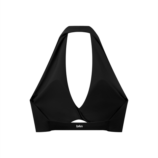 BRKN WOMEN'S PLEATED SPORTS BRA
