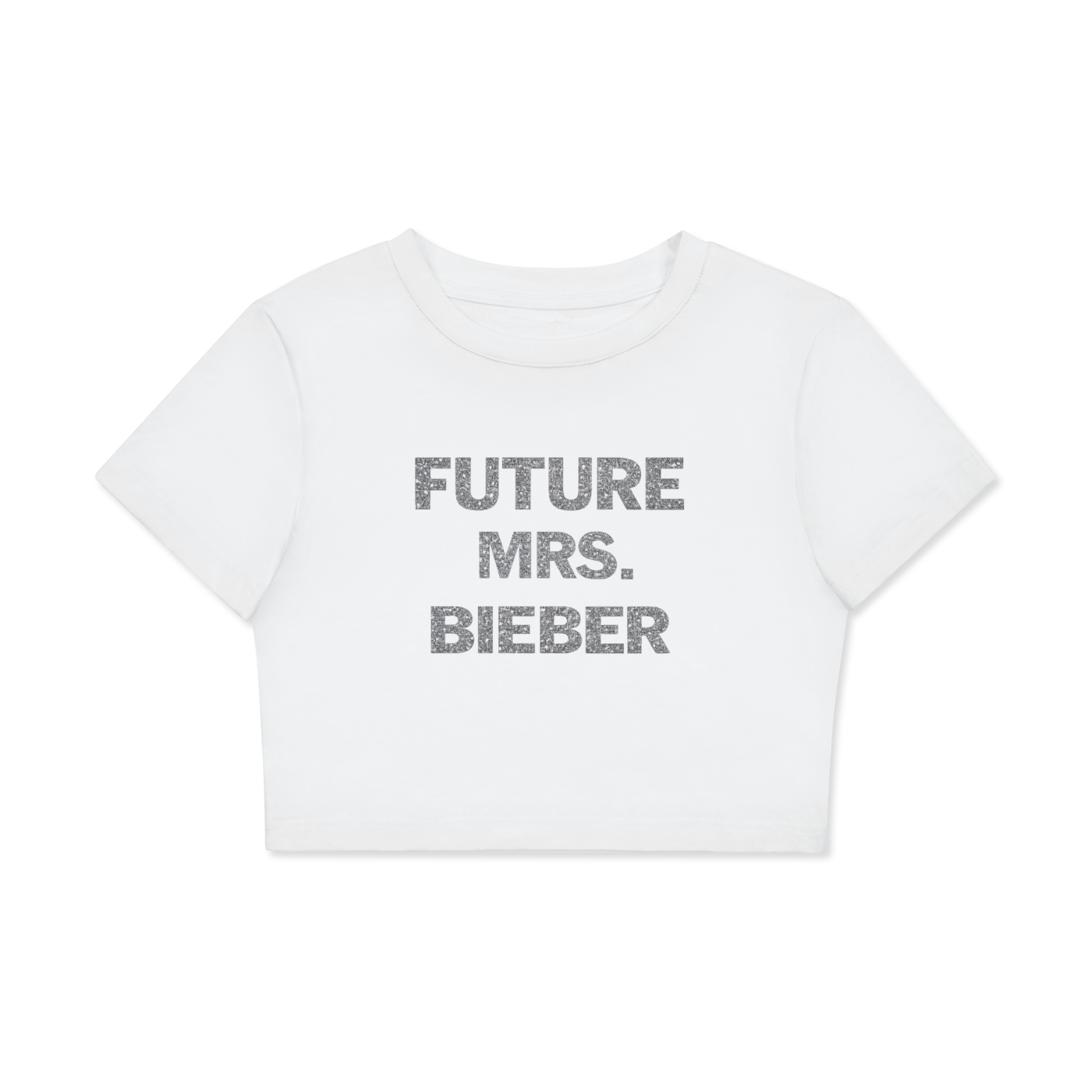 BIEBER WIFE WOMEN'S CROPPED T-SHIRT
